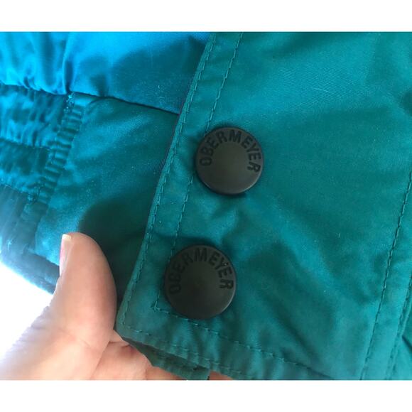 VTG 90s Obermeyer Zephyr Colorblock Ski Jacket Purple Teal Men’s L Outdoor Retro - Picture 5 of 12